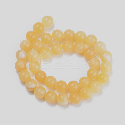 Natural Topaz Jade Beads Strands X-G-E266-11A-10mm-1