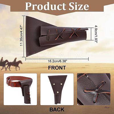 PU Leather Waist Sheath AJEW-WH0299-29A-1