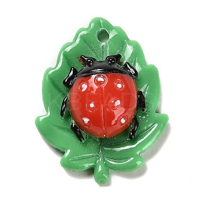 Opaque Resin Decoden Pendants RESI-M037-01B-1