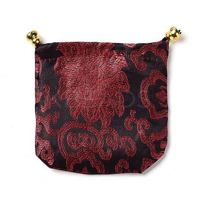 Chinese Style Stain Brocade Jewelry Packing Pouches PAAG-PW0001-161E-1-1