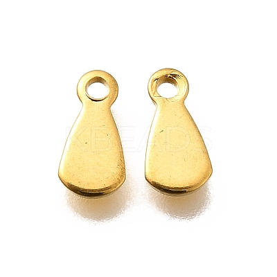 304 Stainless Steel Stamping Blank Tag Charms STAS-F311-04G-03-1