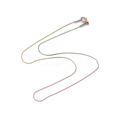 Ion Plating(IP) 304 Stainless Steel Serpentine Chain Necklace for Men Women NJEW-G076-01A-M-1