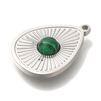 Synthetic Malachite Pendants STAS-P371-004P-1