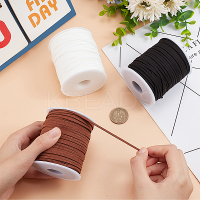 3 Rolls 3 Colors Faux Suede Cord LW-PH0002-23-1