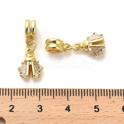 Rack Plating Brass Micro Pave Cubic Zirconia Charms KK-S398-11A-1