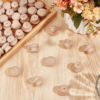 Wood Drawer Knobs WOOD-WH0062-08-1