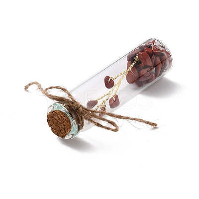 Mini Natural Crystal & Stone Beads Wishing Bottles G-C232-05E-1