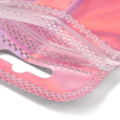 Plastic Glitter Holographic Packaging Yin-yang Resealable Bags OPP-D003-04A-1