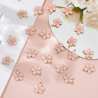 60Pcs Alloy Enamel Pendants ENAM-FH0001-86-1