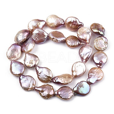 Natural Keshi Pearl Beads Strands PEAR-S012-23A-1-1