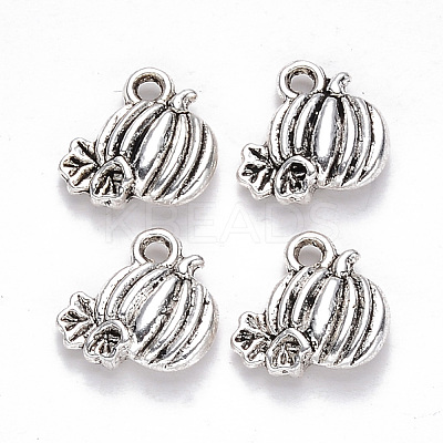 Autumn Theme Tibetan Style Alloy Charms TIBEP-S319-081AS-RS-1