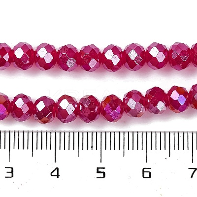 Baking Electroplate Glass Beads Strands DGLA-A039-J6MM-B02-1
