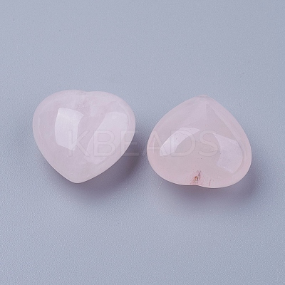 Natural Rose Quartz Heart Palm Stone X-DJEW-P009-01B-1