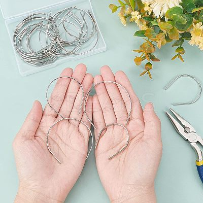 24Pcs 4 Style Iron Dolls Hair Hoop DIY-FG0002-74-1