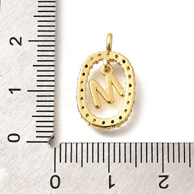 Brass Micro Pave Cubic Zirconia Pendants ZIRC-P123-01G-M02-1