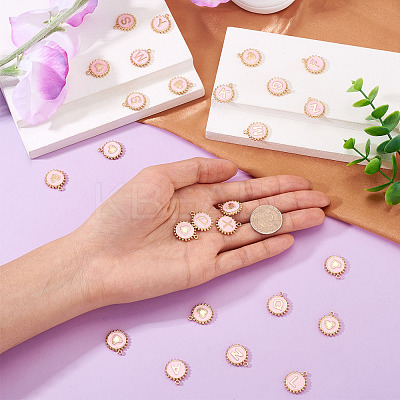 26Pcs Alloy Enamel Pendants ENAM-TA0002-86A-1