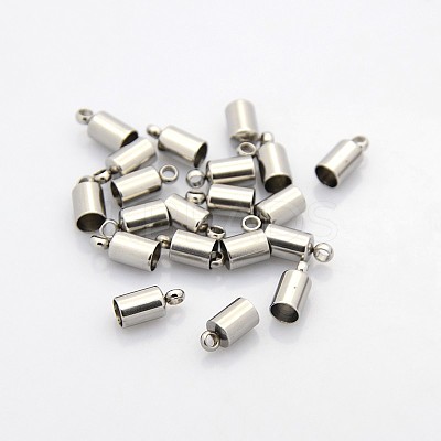 Tarnish Resistant 304 Stainless Steel Cord Ends STAS-N034-06-1