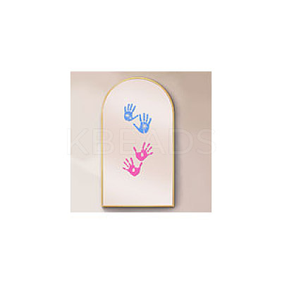Waterproof Reflective Plastic Mirror Stickers DIY-WH0668-009-1
