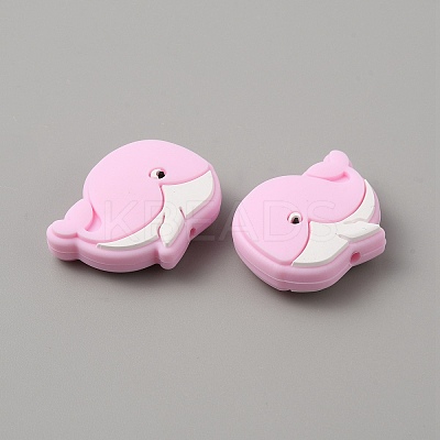 Dolphin Food Grade Eco-Friendly Silicone Beads LS-SIL-WH0018-002C-1