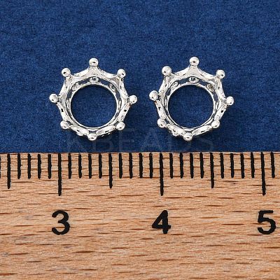 Crown Brass Beads KK-K378-45B-S-1