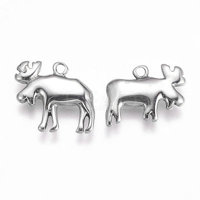 Tarnish Resistant 304 Stainless Steel Pendants STAS-O101-29P-1