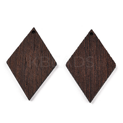 Natural Wenge Wood Pendants WOOD-T023-46B-01-1
