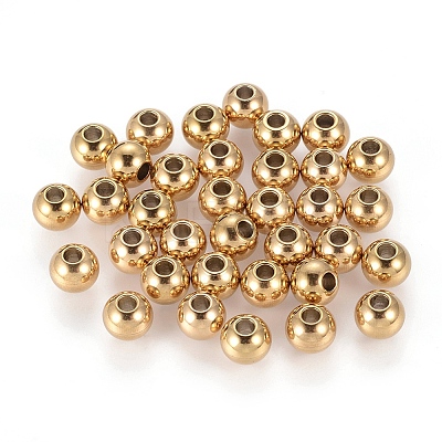 Ion Plating(IP) 202 Stainless Steel Rondelle Spacer Beads LS-STAS-F094-06A-G-1