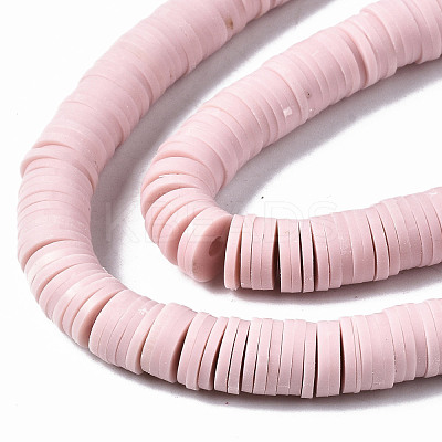Handmade Polymer Clay Beads Strands CLAY-R089-8mm-145-1