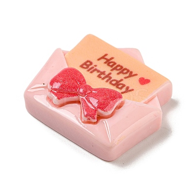 Birthday Theme Opaque Resin Decoden Cabochons LS-CRES-F032-A08-1