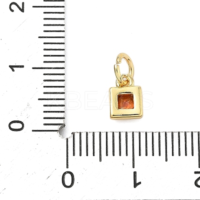 Brass Pave Cubic Zirconia Pendants KK-K368-13G-02-1
