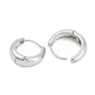 Tarnish Resistant 304 Stainless Steel Huggie Hoop Earrings for Women EJEW-C096-07B-P-1