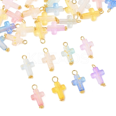 100Pcs Acrylic Pendant PALLOY-FS00039-02-1