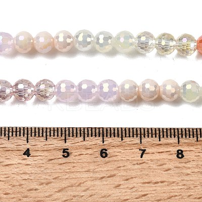 Electroplate Glass Beads Strands EGLA-D300-06-6mm-16-1