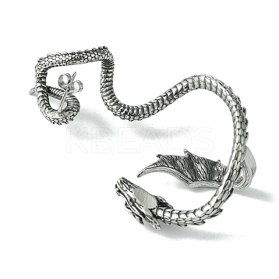 316 Surgical Stainless Steel Cuff Earrings EJEW-E300-18AS-01-1
