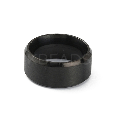 201 Stainless Steel Plain Band Ring for Women RJEW-WH0010-06A-MB-1