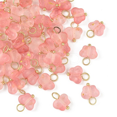 50Pcs Butterfly Acrylic Charms HJEW-YW00234-05-1