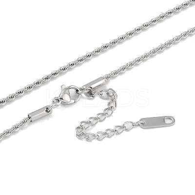 Non-Tarnish 304 Stainless Steel Pendant Necklaces NJEW-Z033-01P-1
