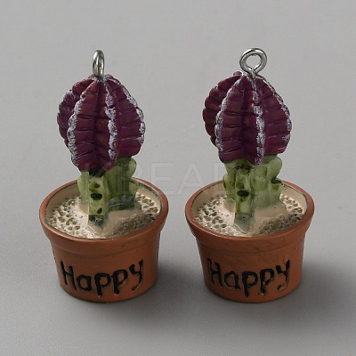 Resin Plant Pendants LS-RESI-CJC0021-11B-1