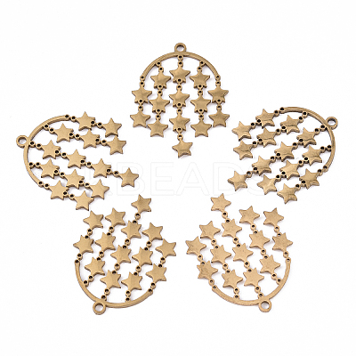 5Pcs 304 Stainless Steel Pendants STAS-YW0003-15G-1
