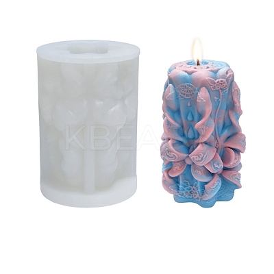 Embossed Pillar DIY Candle Silicone Molds CAND-B001-01-1