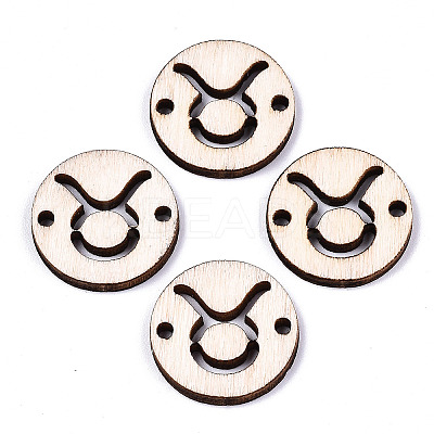 Unfinished Natural Poplar Wood Links Connectors WOOD-S045-139A-01-1