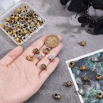 60Pcs 3 Colors Alloy European Beads FIND-PH0021-84-1