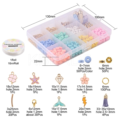 DIY Charms Jewelry Set Making Kit DIY-YW0005-35-1