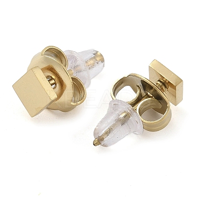 Ion Plating(IP) 304 Stainless Steel Stud Earrings for Women EJEW-B109-04C-G-1