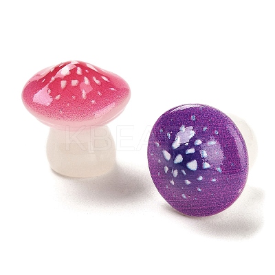 Luminous Resin Mushroom Ornament RESI-F045-12B-1