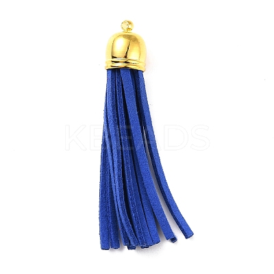 (Defective Closeout Sale: Oxidized) Golden Brass Suede Tassels Big Pendants LS-FIND-XCP0001-14-1