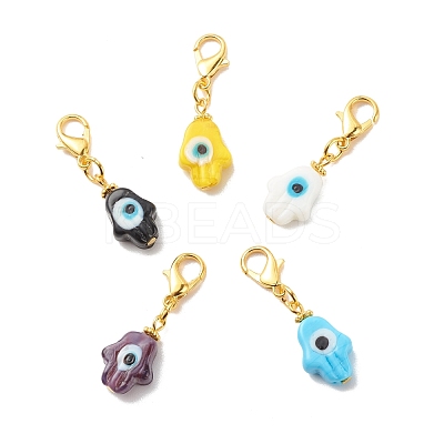 Lampwork Pendant Decoration HJEW-JM00694-1