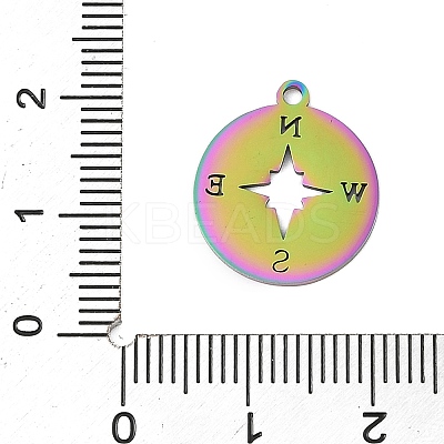 Ion Plating(IP) 304 Stainless Steel Pendants STAS-T044-236M-1