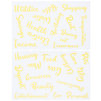 PVC Self Adhesive Decorative Stickers DIY-WH0308-368B-1