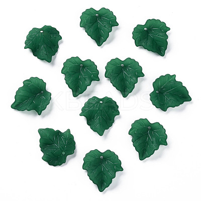Autumn Theme Transparent Frosted Acrylic Pendants X-PAF002Y-29-1